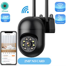 4MP Outdoors Wifi Camera 2K HD Security PTZ IP Camera Auto Detect Tracking Indoo