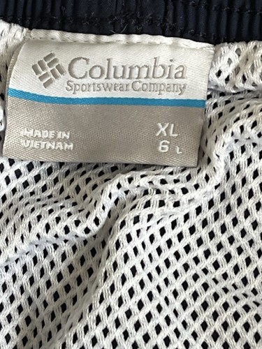 COLUMBIA MENS SWIM TRUNK OMNI SHADE BLUE LINED XL/6 - Picture 2 of 9