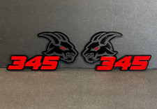 Goat Badges Emblem Alpha 345 2 Car Badges Fender Angry Aggressive Numbers Color Goat Badges Emblem Alpha 345 2 Car Badges Fender Angry Aggressive Numbers Color