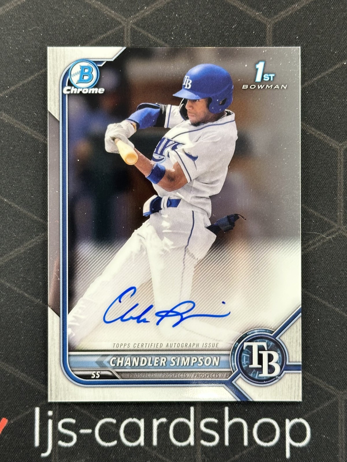 Chandler Simpson 2022 Bowman Draft #CDA-CSN Chrome DP Auto (1st 