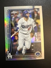 2025 Topps Chrome Update Series - Dalton Rushing #USC129 Refractor (RC)