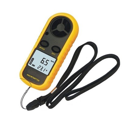 Mini LCD Wind Speed Gauge Air   Meter Digital Anemometer NTC Thermometer #zn