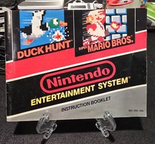 Super Mario Bros/ Duck Hunt NES Instruction Manual Only - Free Tracked Shipping