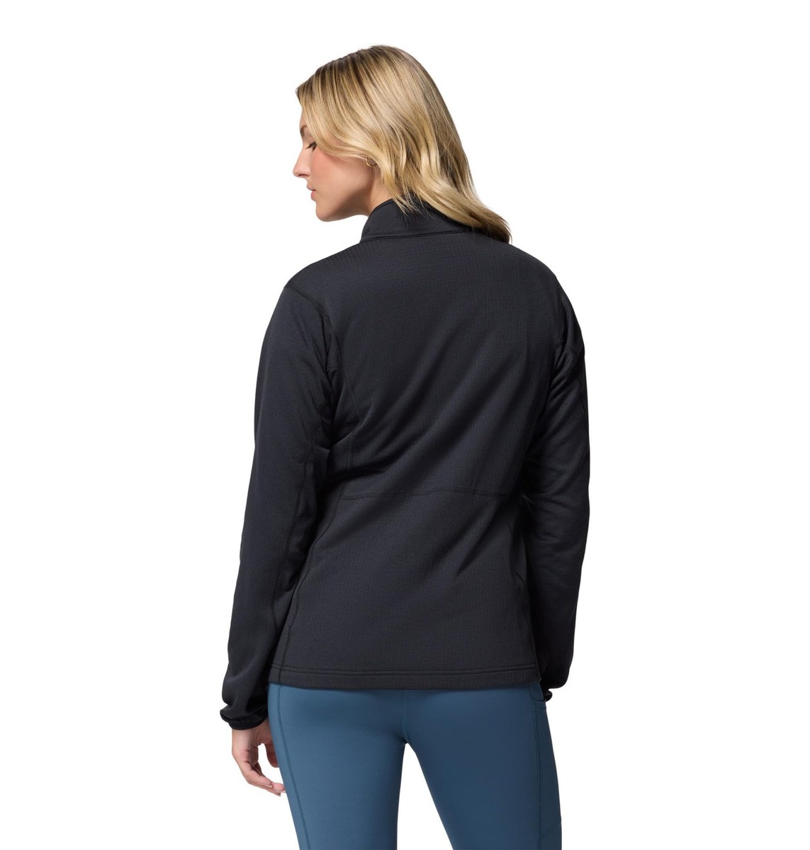Columbia Essential Hike Grid Fleece Half Zip Jacket, Black, Large