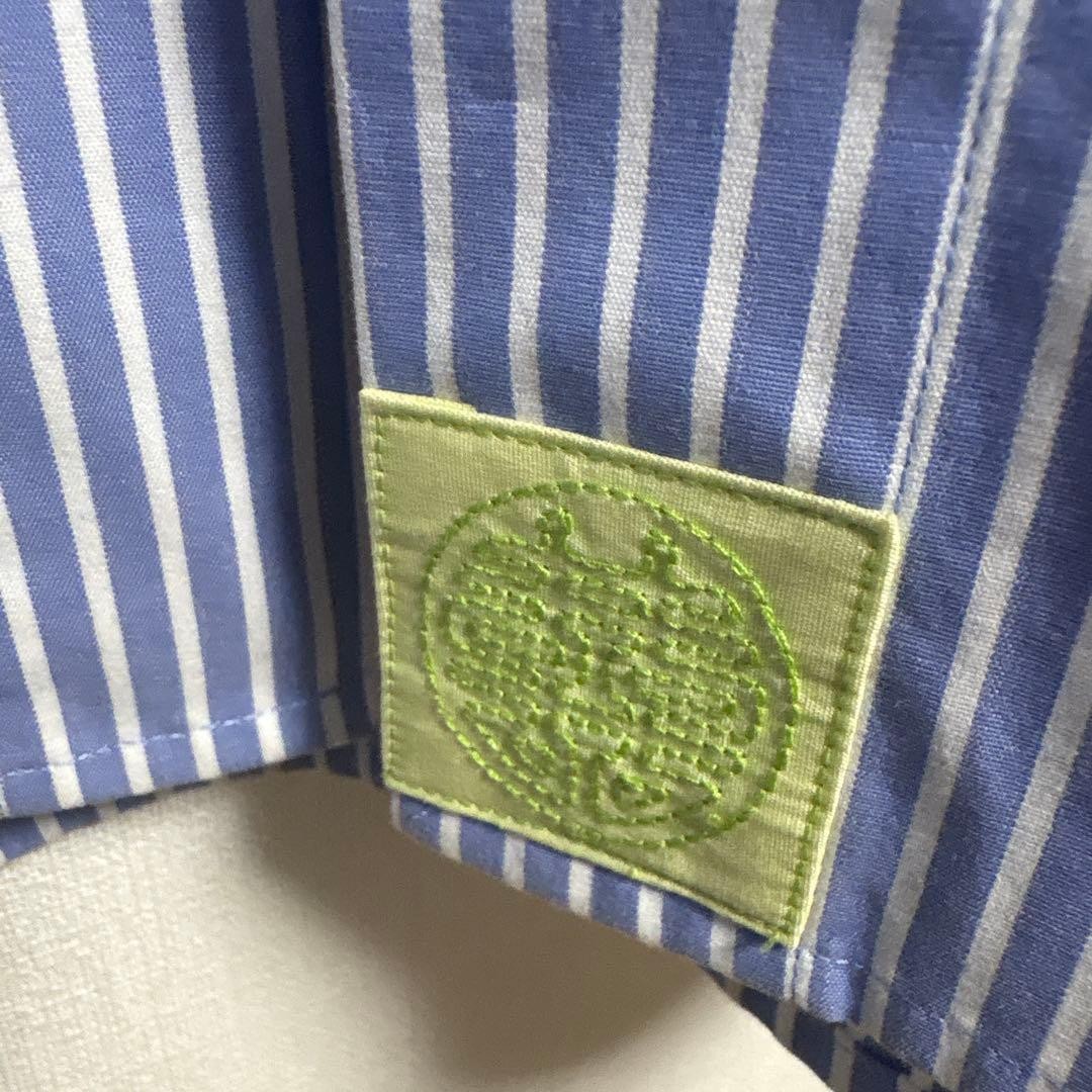SHANGHAI TANG Stripe China Shirt M Blue Color | eBay