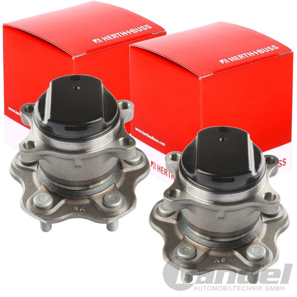 2X Herth+Buss RADLAGER-SATZ Hinten Passend FüR Nissan Qashqai Rogue X-TRAIL Rena-image