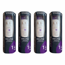 4 Pack EveryDrop by Whirlpool Refrigerator Water Filter 1 EDR1RXD1 Ice  Water