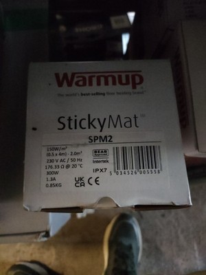 Warmup  StickyMat Fußbodenheizmatten 2m² (150W/m²) - SPM²