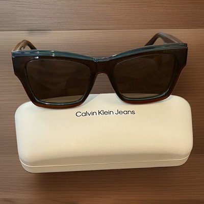 NEW Calvin Klein Jeans CKJ24609S 246 Taupe Sunglasses 53-18-145 (NWT) W/Case