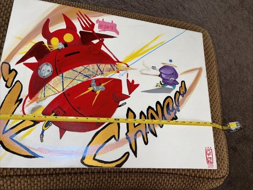 “The Machine” Oil Painting By Detroit Artist Brandon Gerard Berry 2015 Signed - Picture 3 of 7