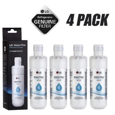 4 PACK Refresh Refrigerator Ice Water Filter LG LT1000P ADQ747935 Brand New