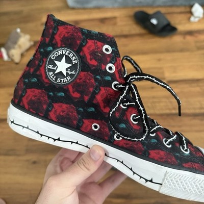 Converse Chuck Taylor All Star Pro High Much Love Thorns Roses Size 9.5