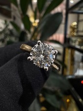 1.20ct Natural Round Brilliant Cut Diamond Set In 9ct Yellow And White Gold