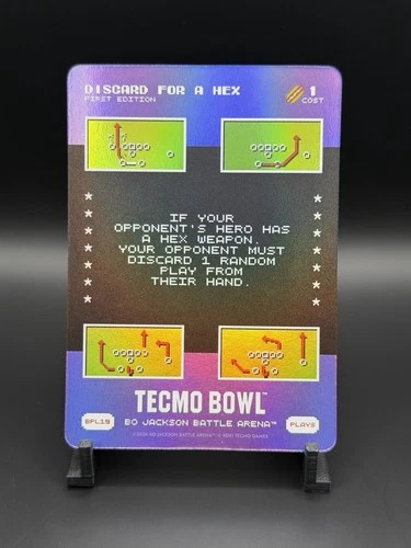 Bo Jackson’s Battle Arena Tecmo Bowl Discard For A Hex BPL19 *First Edition* 🔥