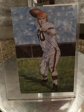 NFL 1989 Goal Line Hall of Fame Series One Color Art Card-Otto Graham