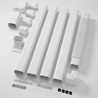 3'' 15.5 Ft Mini Split Line Set Cover with Flexible Duct