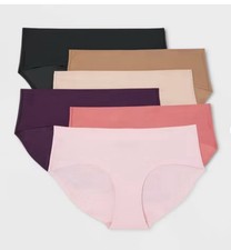     Auden Women's M Medium 8-10 Hipster Underwear 6pk Bonded Microfiber Multicolo