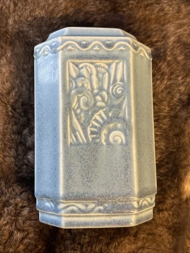 Rookwood Pottery Teal Pencil Holder 1940s