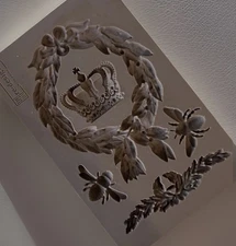 Redesign with Prima 2018 RETIRED Mould Mold “Royalty” Craft Resin Clay RARE