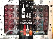 VSC Liquor Filled Chocolates Gift Box 48 CT 18.6 OZ