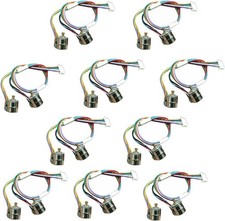 10 pair 8mm Micro Stepper Motor 2-Phase 4-Wire DC 5-6V with Connection line ...
