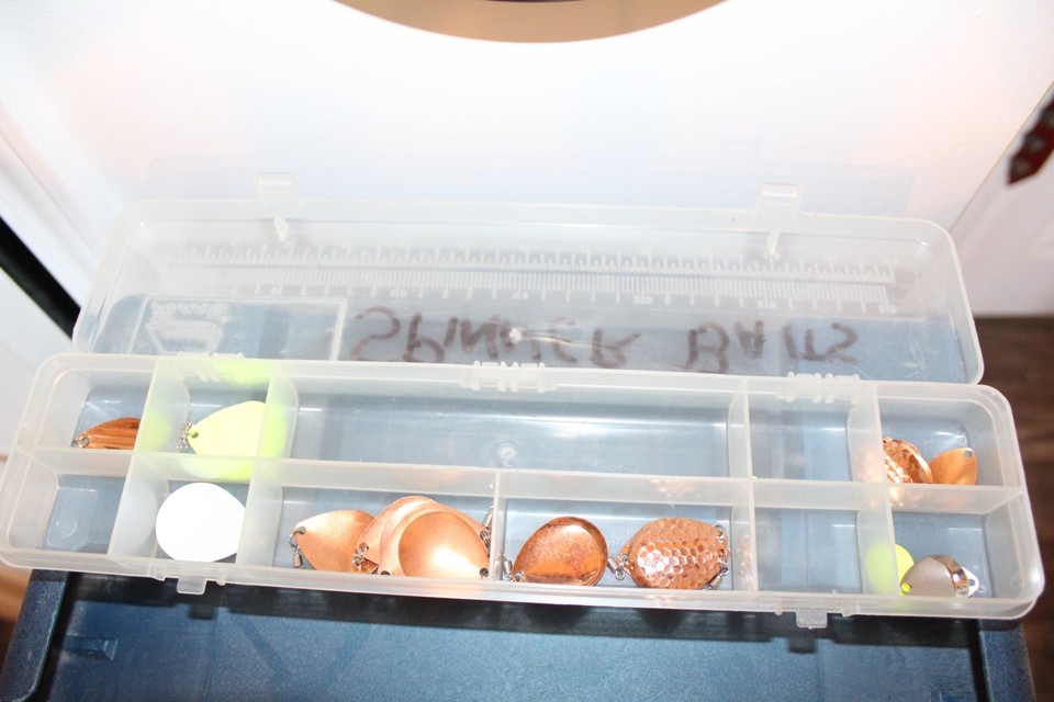 Vintage Plano 451 Spinner Bait Tackle Box USA Spinner Bait Inserts | eBay