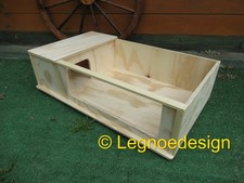 CASETTA PER CAVIE TARTARUGHE RODITORI CON TERRARIO LATO PLEXIGLASS 80x45x20