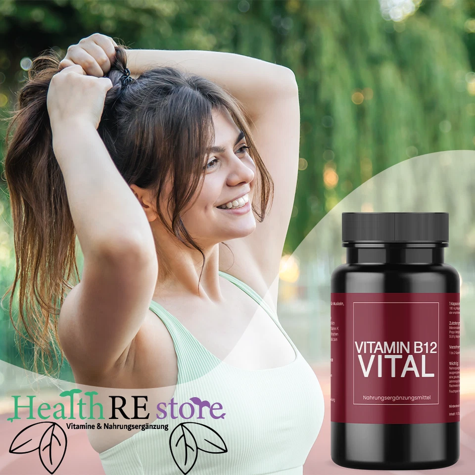 Vitamin B12 Vital - 60 Kapseln – Für Energie, Nervensystem und Immunsystem - Bild 3 von 4