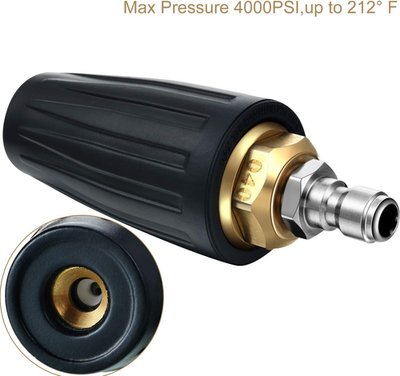 #ad 4000 Psi Pressure Washer Rotating Turbo Nozzle 4.0 Gpm Quick Connector Turbo ... $30.25