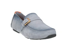 Santoni Barbados Suede Driver Loafer Men's Blue Italy Shoes Sz US 11.5  UK 10.5