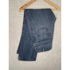 Vintage Levis Jeans Denim 70s Black Tab Indigo Faded Straight Irregular Distress
