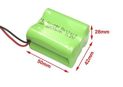 7.2v 1800mAh NiMH AA Rechargeable Battery for electric remote control toy - Picture 3 of 4