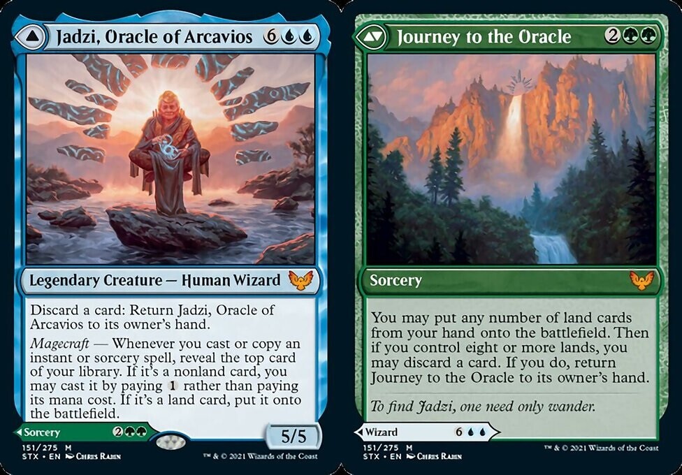 MTG Strixhaven M Jadzi Oracle of Arcavios Journey to the