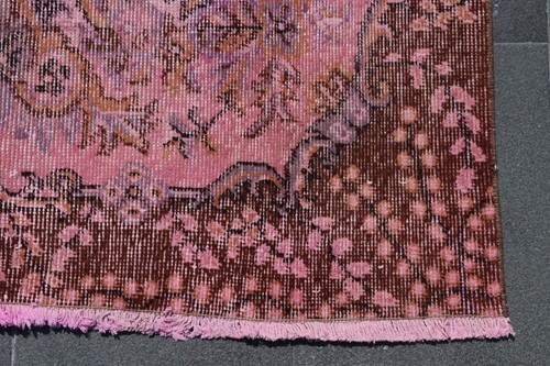 Vintage rug, Bohemian rug, Wool rug, Handmade rug, Boho rug, 3.8 x 7.2 ft TR4274 - Picture 8 of 9