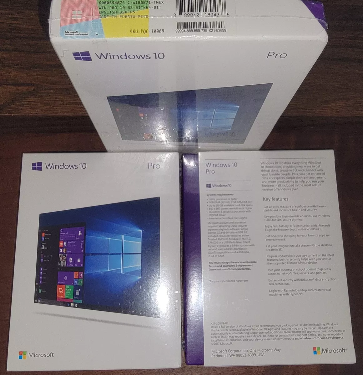 Microsoft Windows 10 Pro 32/64-bit - USB stick version - Windows