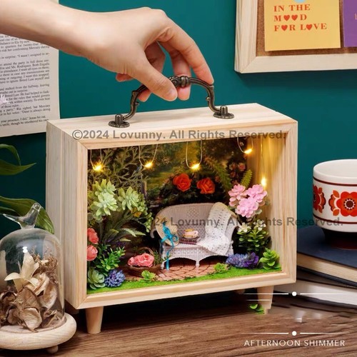 Doll house 1:24 DIY 3D Wooden Dollhouse Miniature Building Kit With LED Lights - Picture 12 of 22