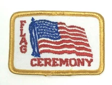 PATCH GSA Girl Scouts Flag Ceremony Red White and Blue Stars and Stripes