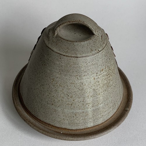 Tregaron Pottery Cheese Dome Stoneware Dish Wales Cymru Flower Welsh Retro VGC - Picture 10 of 11