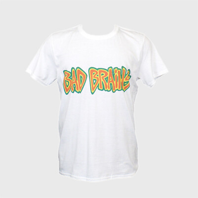 Bad Brains Hardcore Punk Rock Kurzarm Weiß Unisex T-Shirt S-3XL