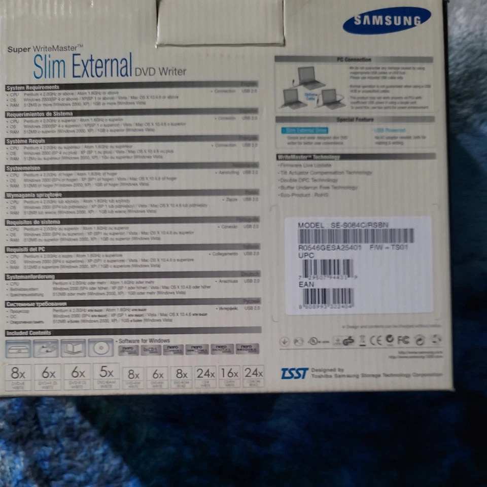 Samsung, super right master. Slim external DVD writer USB power - Image 2 of 2
