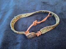 beaded leather bracelet