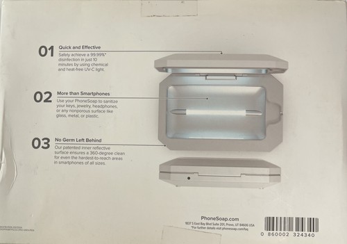 NIB PhoneSoap Basic UV Sanitizer White - Photo 2 sur 5