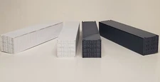Set of 2 HO Scale 40' ft Shipping Containers - Train Freight Car - Piko Stacking