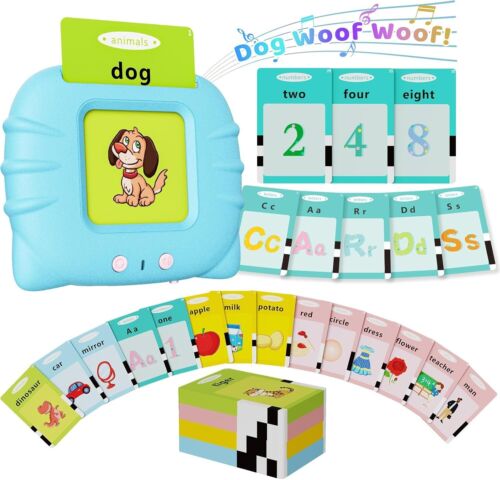 Toddler Toys Talking Flash Cards for 1 2 3 4 5 6 Year Old Boys and Girls, Autism