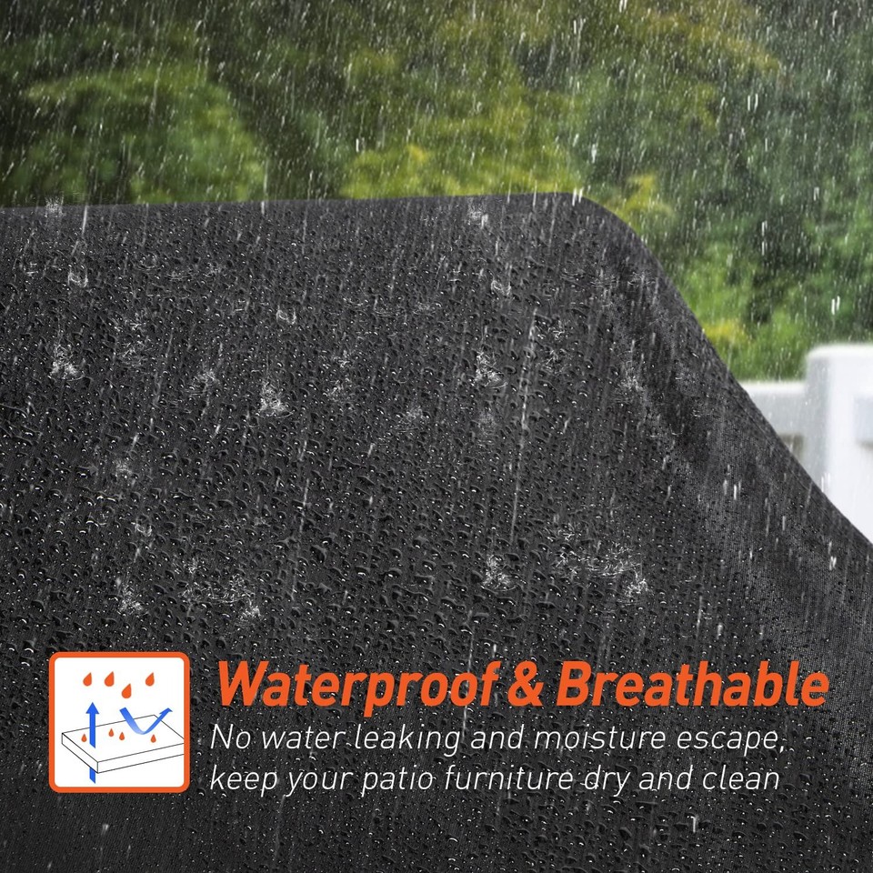 Outdoor Furniture Cover Rectangular, Waterproof Patio Furniture Set