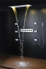 High-pressure water saving Best 15"x28" Rectangle Rainfall Multi-Function Shower