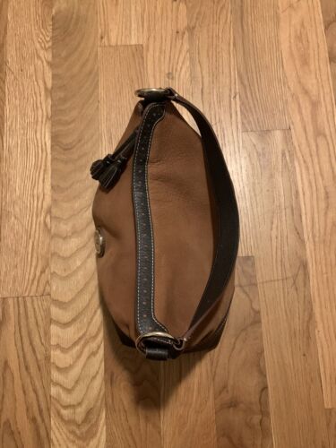 Vintage Dooney And Bourke Nubuck Handback Pebbled Leather Bag Purse Satchel 90s - Picture 3 of 11
