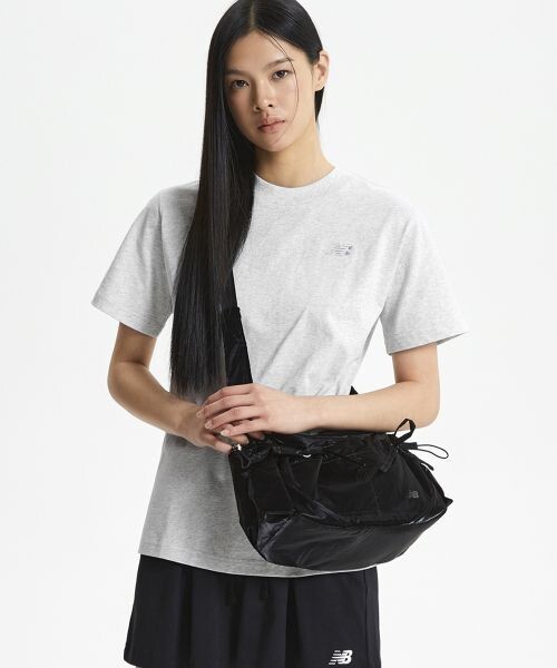 New Balance] Glossy Ribbon Hobo Bag D:Black | eBay