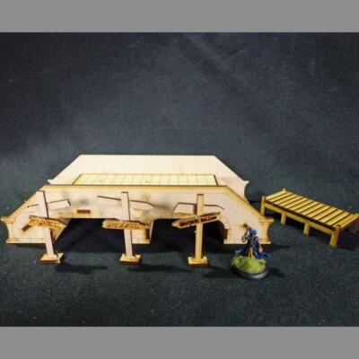 OTS015 TTCombat - Old Town Series - River Bridge - (Wild West, Terrain) 