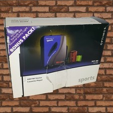 Vintage Optimus SCP-100 Stereo Cassette Player Extended Bass System  Headphones